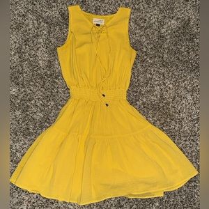 Universal Threads Stretch Yellow Bright Sundress Dress